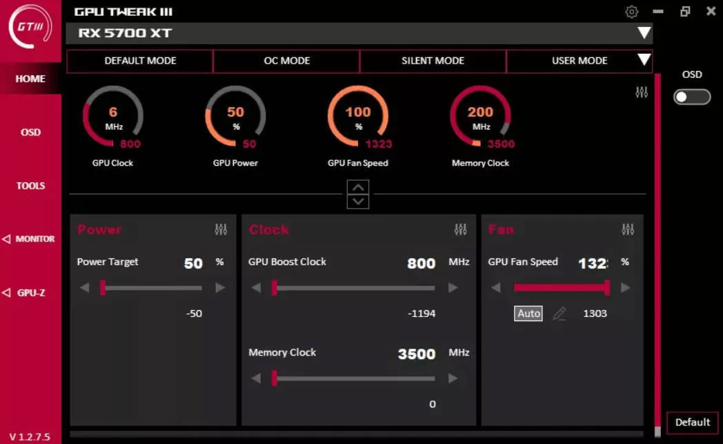 显卡超频GPU Tweak III v2.0.8.5|豌豆工具箱